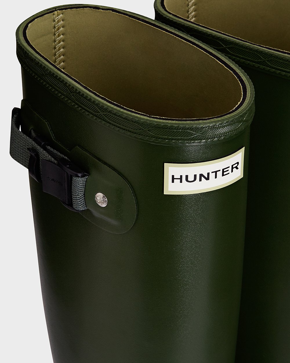Galochas Altas Hunter Feminina Verdes - Norris Field Neoprene Lined - 29OHCKEIG